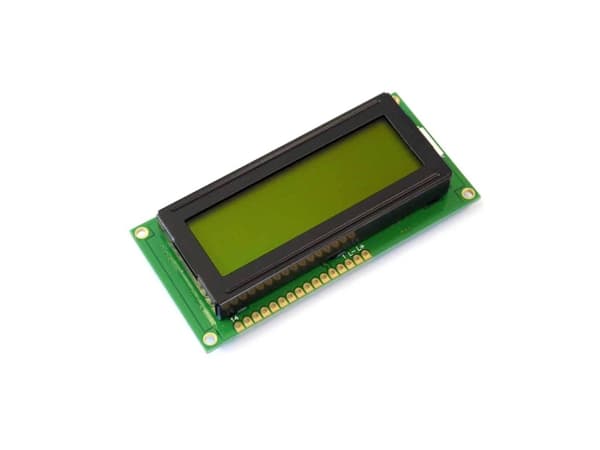 Display Elektronik LC-display Sort Gulgrøn (B x H x T) 84 x 40 x 13.7 mm DEM16212SYH-LY