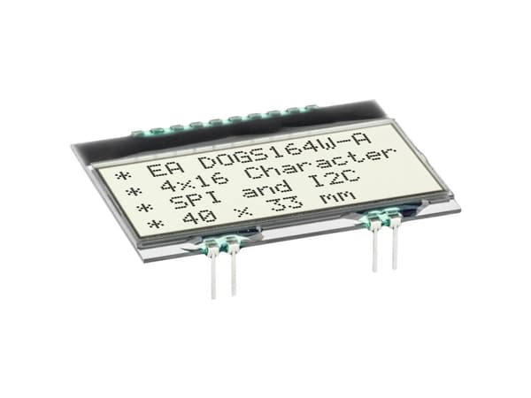 Display Elektronik LC-display Sort (B x H x T) 40 x 30.48 x 2.6 mm