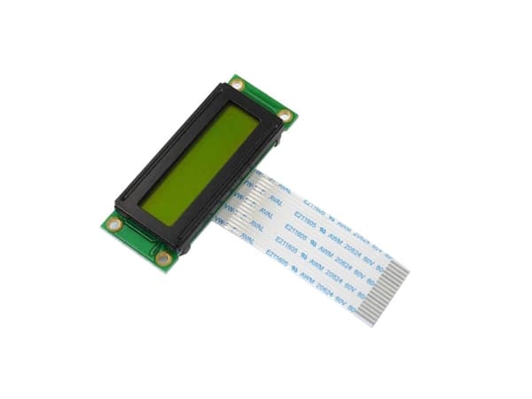 Näyttö Elektroniikka LC-näyttö Musta Keltainen vihreä (L x K x S) 53 x 20 x 7,5 mm