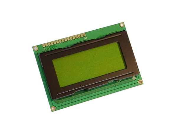 Display Elektronik LC-display Sort Gulgrøn (B x H x T) 87 x 60 x 13.5 mm DEM16481SYH-LY-CYR