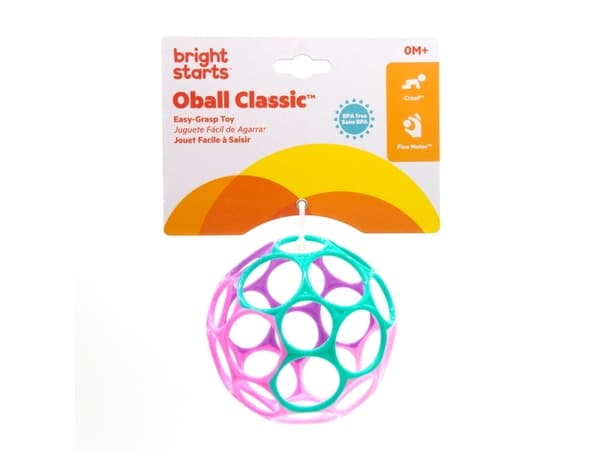 Oball - Klassinen pallo 10 cm - violetti/vaaleanpunainen (12289)