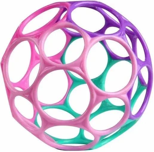 Oball - Klassinen pallo 10 cm - violetti/vaaleanpunainen (12289)