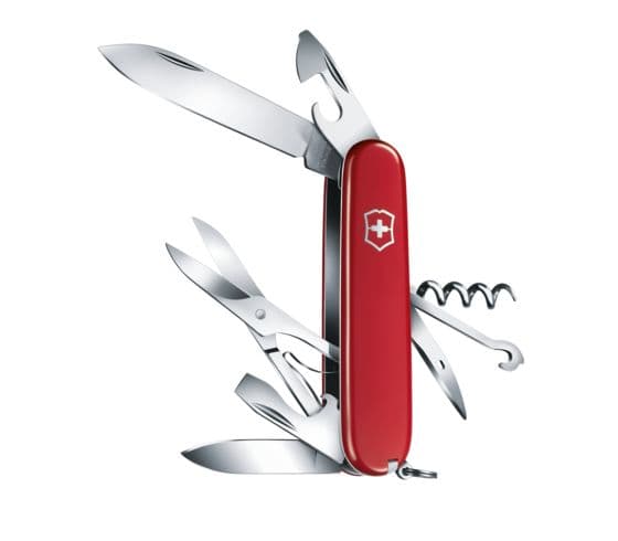 Victorinox Climber, Taittoveitsi, Monityökaluveitsi, Cellidor, ABS-synteettinen, Punainen, Ruostumaton teräs, 14 työkalua