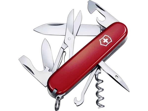 Victorinox Climber, Taittoveitsi, Monityökaluveitsi, Cellidor, ABS-synteettinen, Punainen, Ruostumaton teräs, 14 työkalua
