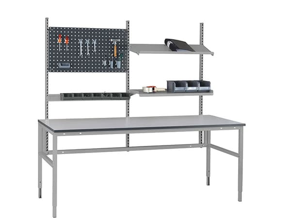 Arbetsbänk Light H-ram komb. 4 2500x800 mm