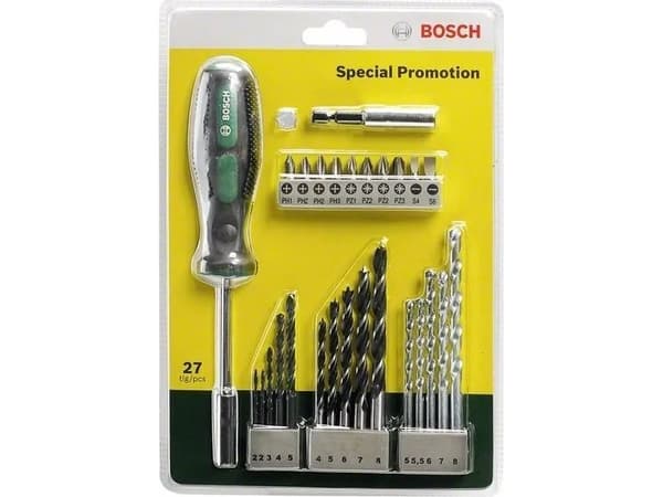 Bosch 2 607 017 201, 27 stk, 170 mm, 35 mm, 245 mm, 400 g, läpipainopakkaus, Blisteri