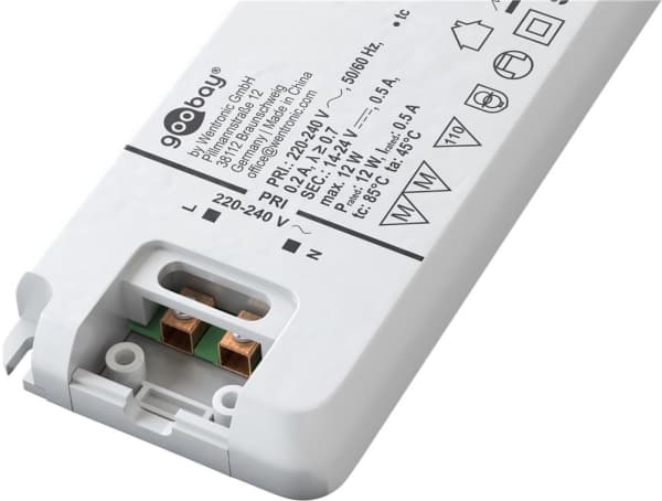 Goobay 65582, Hvit, Grønn, IP20, 0,5 A, 14 - 24 V, 220 - 240 V, 50 mm