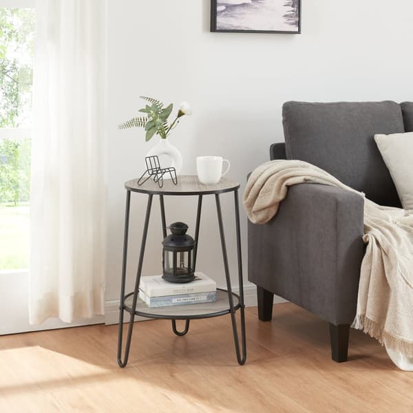 Sidobord Ylöjärvi 61x44x44 cm metall [en.casa]