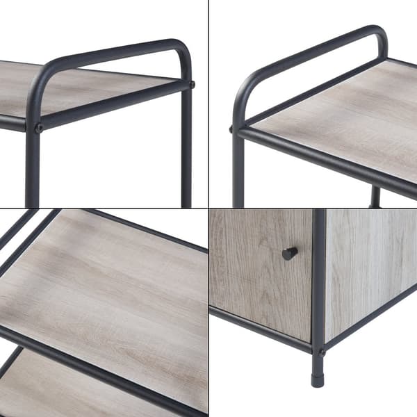 Sidobord Gulen 60x43x33 cm metall [en.casa]