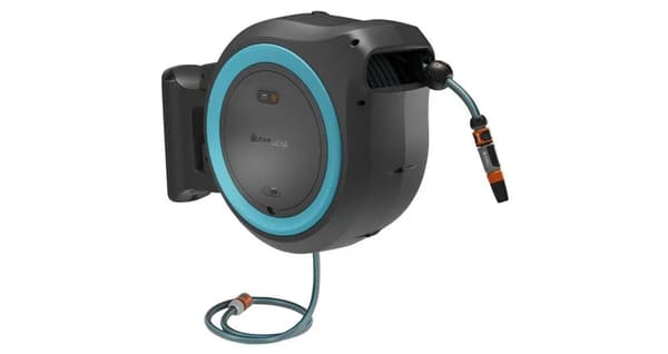Gardena Batteridrevet Veggslangeboks PowerRoll Turkis - 35 meter - Solo - SOLO