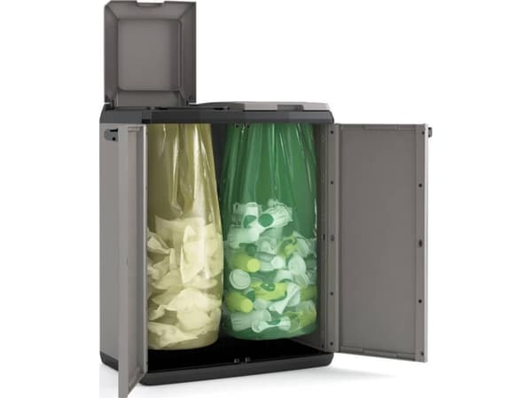 Keter avfallskvarn Split Basic, grå-svart, 85 cm
