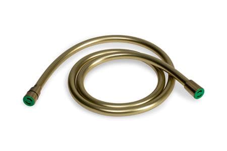 BLUE LABEL Bruseslange 1/2" x 1/2" 1500 mm - børstet guld