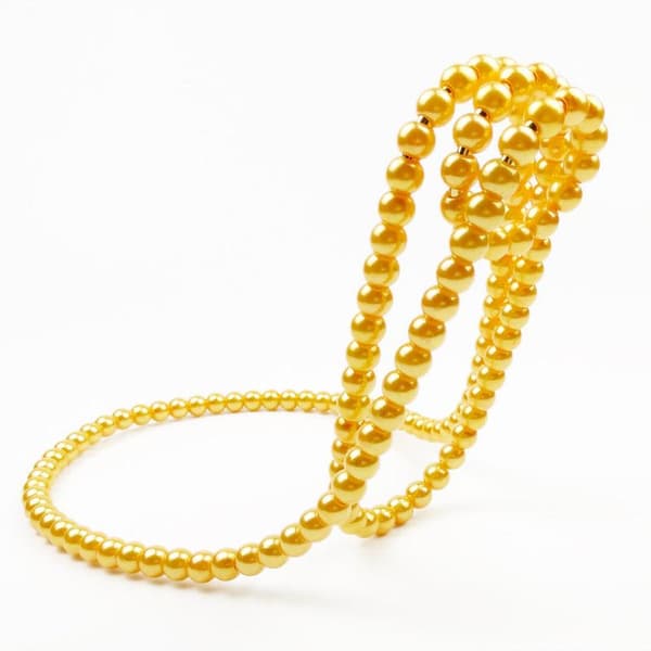 Vinställ Pärlhalsband Gold