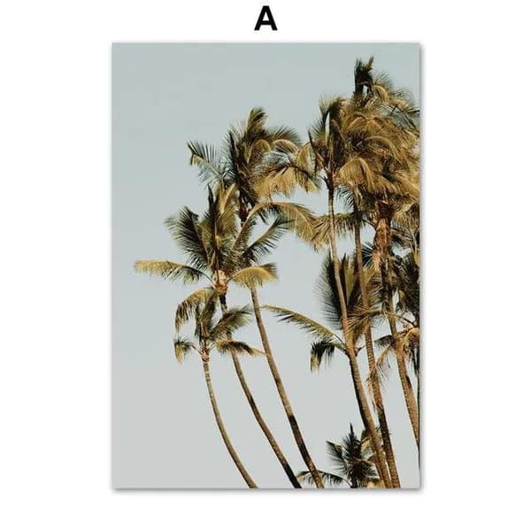 Canvas tavla palm