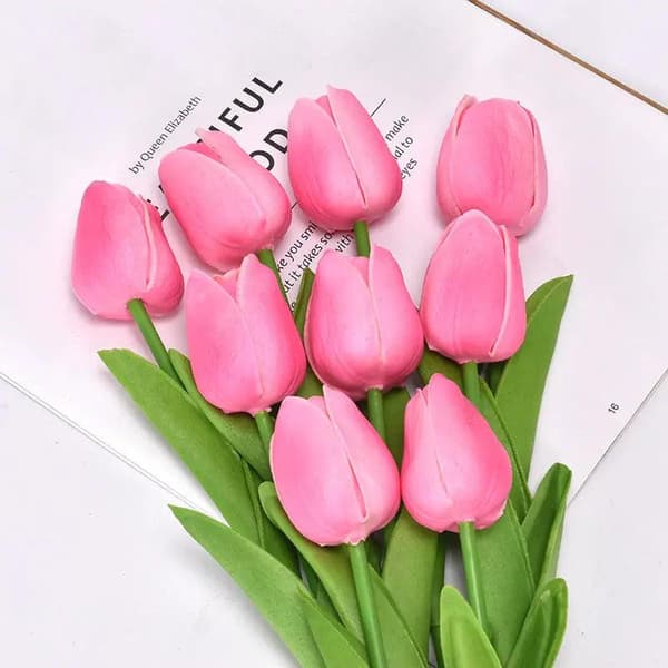 Tulpaner konstgjorda All pink