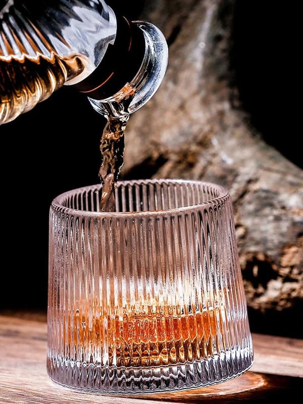 Roterande glass