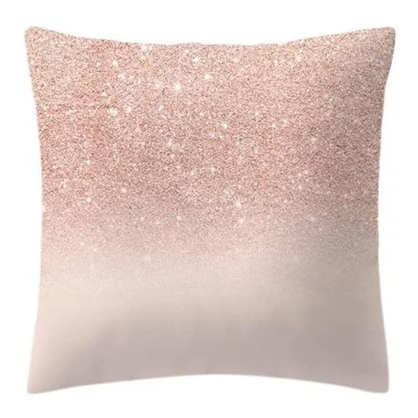 Kuddfodral Rosa Guld Vit