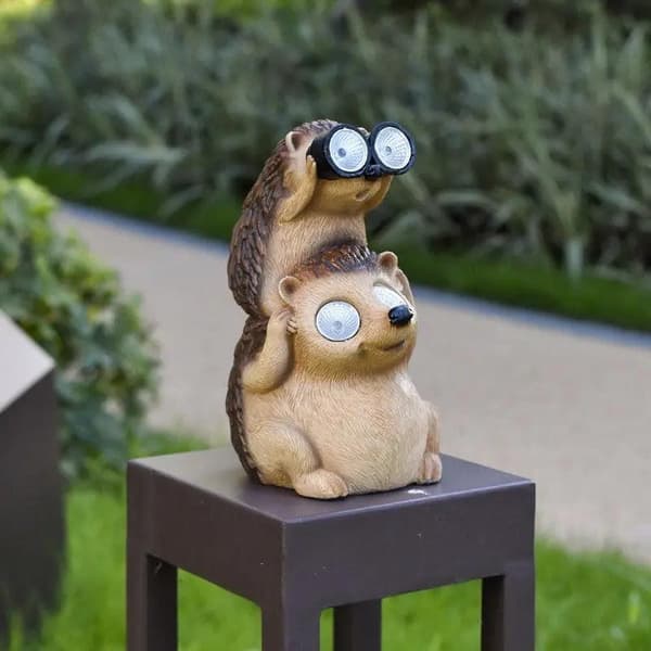 Trädgårdsdjur med solcell hedgehog
