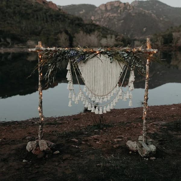 Macrame väggdekoration