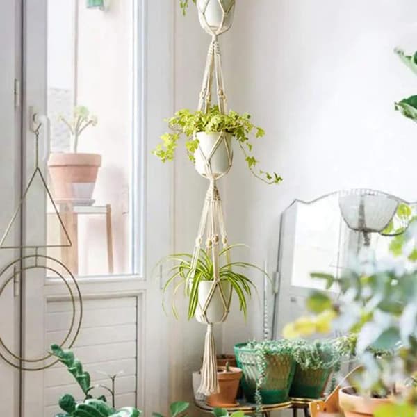 Macrame Ampel set om 5