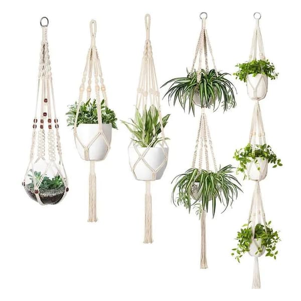 Macrame Ampel set om 5