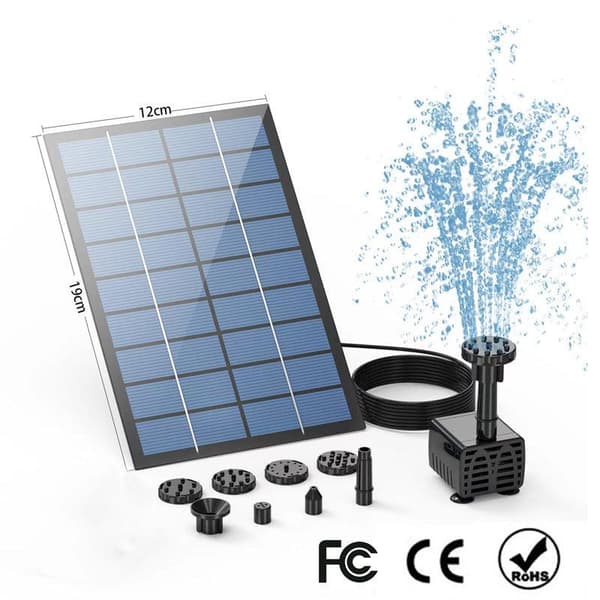 Trädgårdsfontän solcell