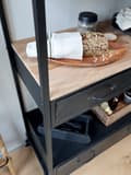 Miniatyrbild 4 av 6: Hylla på hjul H200/L91,5/B42 cm
