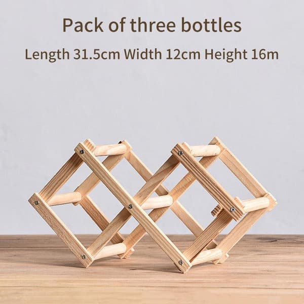 Vinställ Trä A 3 bottles