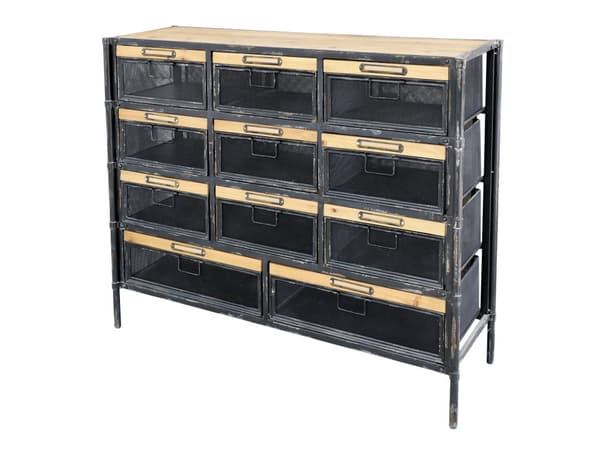Skåp med lådor Factory H86,5/L107/B34 cm