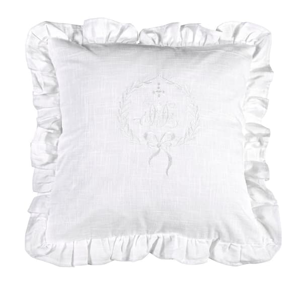 Kuddfodral Emmy Vit volanger