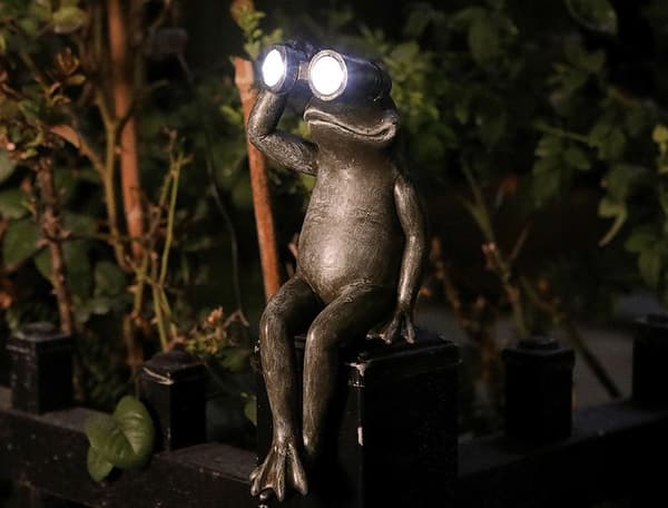Trädgårdsgroda solcell
