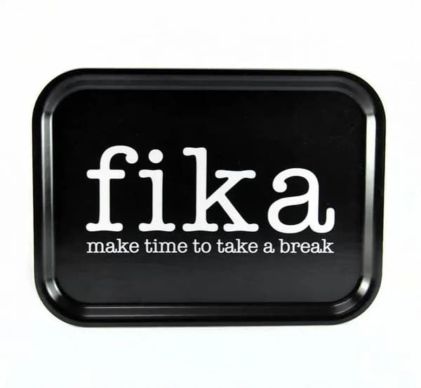Bricka Fika Vit
