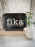 Miniatyrbild 1 av 2: Bricka Fika Vit