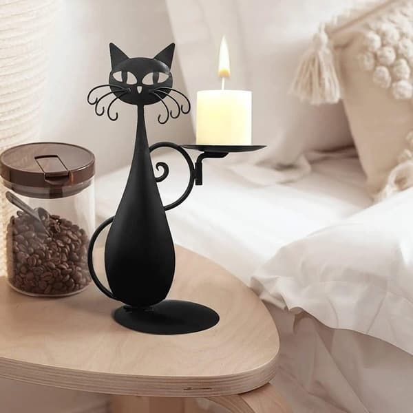Ljusstake Katt