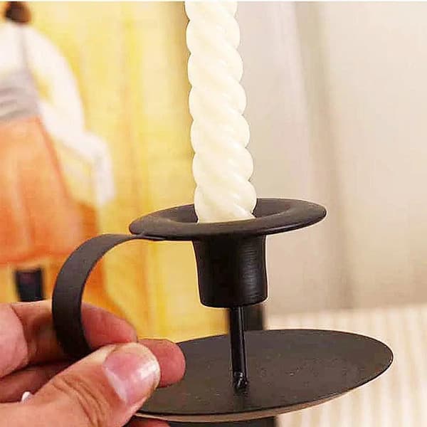 Ljusstake Svart 18489A black 2pcs