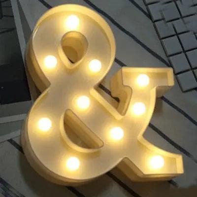 LED Bokstavslampa / Nattlampa