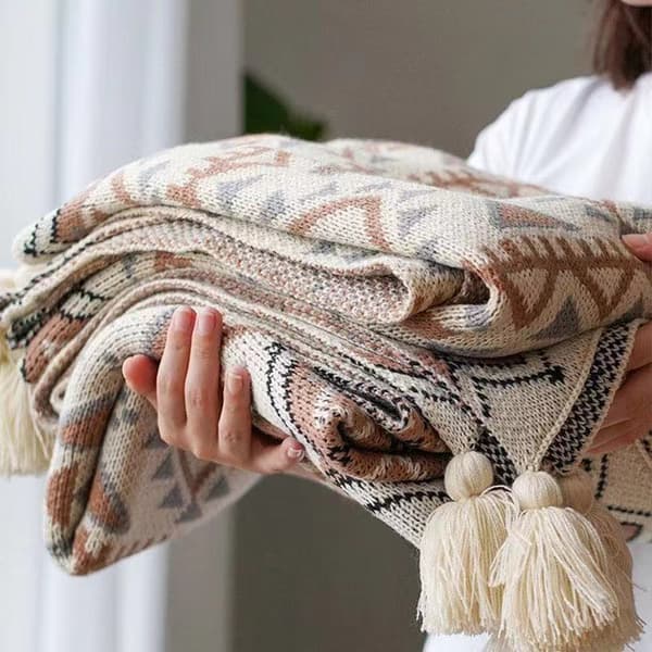 Vacker Boho filt