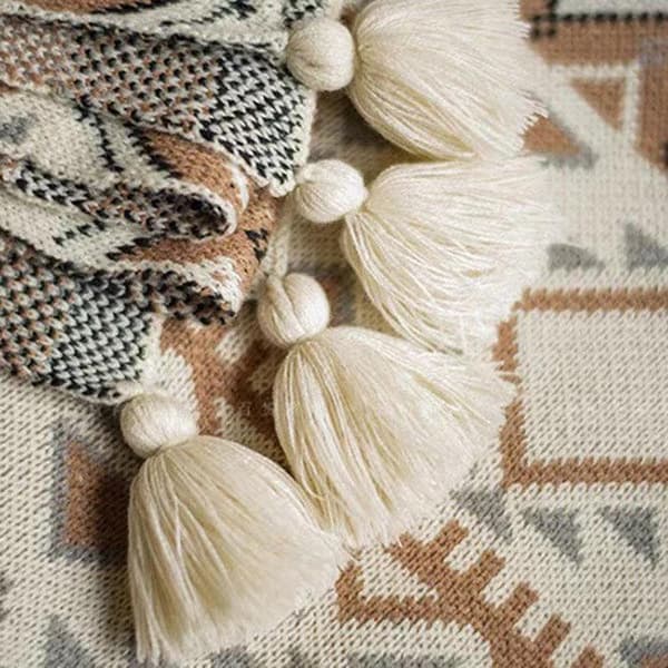 Vacker Boho filt
