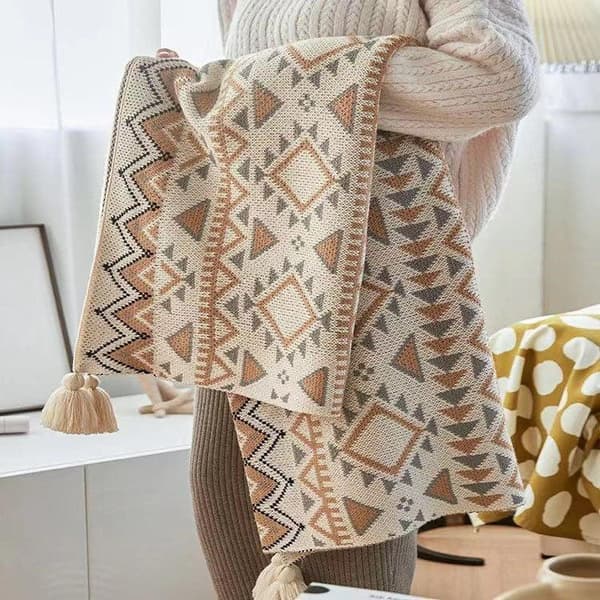 Vacker Boho filt