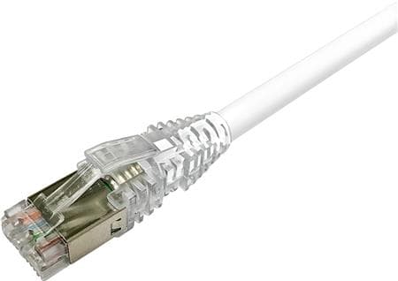 NETCONNECT Patchkabel kat 6A S/FTP PiMF, længde: 0,25 m farve: hvid med LSZH kappe