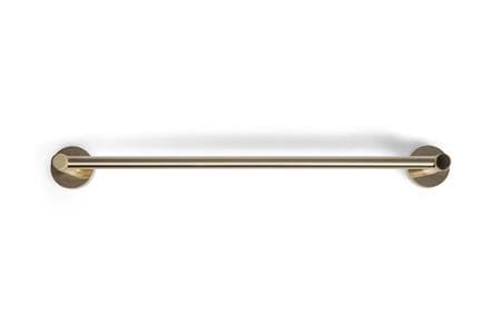 BLUE LABEL Enkelt håndklædestang i længde 60 cm - børstet guld
