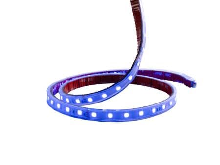 LEDstrip 24 V IP67 RGB 5 m, 120°, 370 lm/m, 10,6 W/m. RGB. Levetid L70 50.000 timer. Leveres i 5 m.
