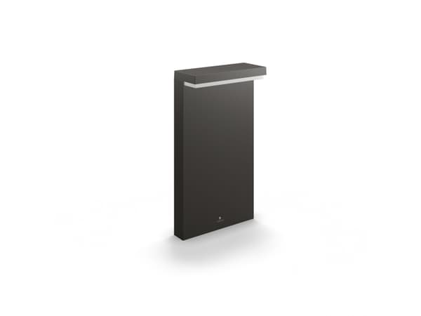 Philips Bustan piedestal-/gånglampa 3,8 W, Väggbelysning för utomhusbruk, Antracit, Gjuten aluminium, IP44, Trädgård, Terass, I Antracit