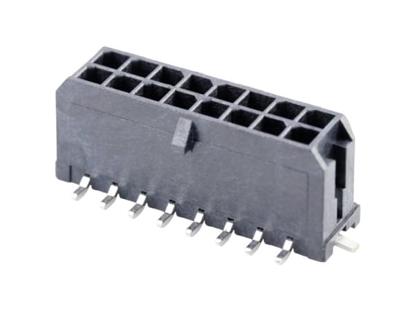 Molex Indbygningsstiftliste (standard) Samlet antal poler 16 Rastermål: 3.00 mm 430451620 1 stk Tape on Full reel