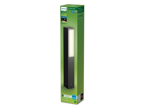Philips 8720169257351, Ulkoilmavalaistus jalustalle/pylvääseen, Antrasiitti, Alumiini, IP44, Puutarha, Terassi, I