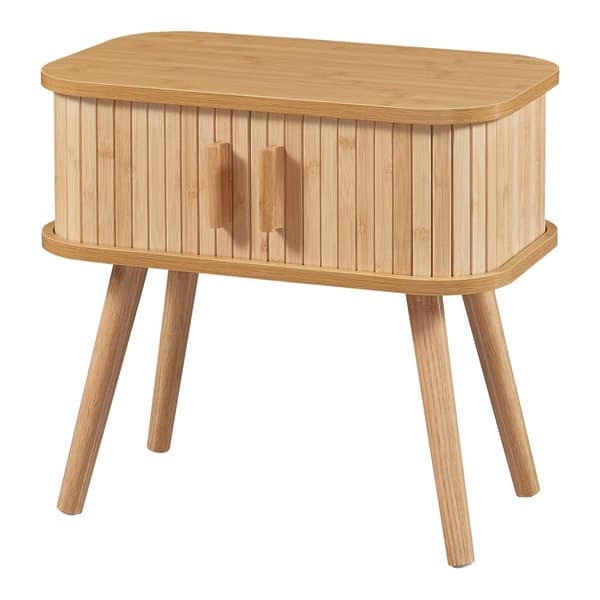 Sidobord Nordkapp 48x30x45 cm bambu [en.casa]