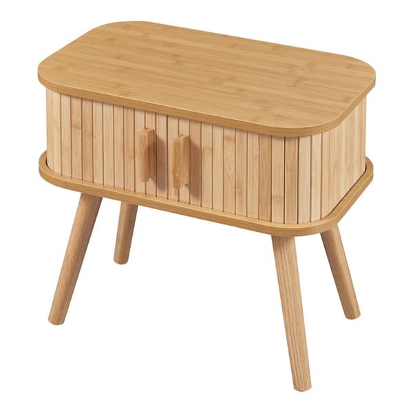 Sidobord Nordkapp 48x30x45 cm bambu [en.casa]