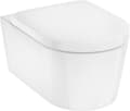 Pikkukuva 1 / 2: hansgrohe EluPura S seinään kiinnitettävä wc 540 w/flush rim, jossa SC/QR-istuin kannella, valkoinen