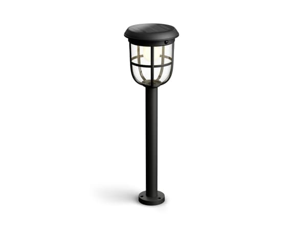 Philips Radii-sokkel/stilys, 1,3 W, Utendørs sokkel/stang-belysning, Sort, Plast, IP44, Hage, Terrasse, III Sort