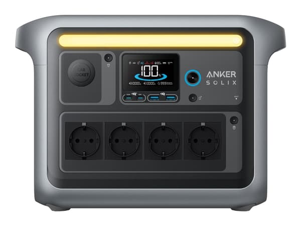 Anker SOLIX C1000X - Bærbar strømstasjon - 1800 watt - litium-jernfosfat - 1056 Wh - utgangskontakter: 6 Sort, Grå